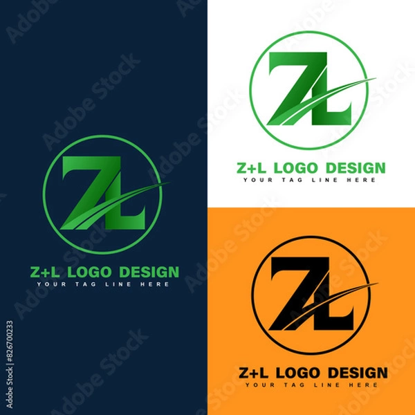 Obraz Z+L letter Mark logo