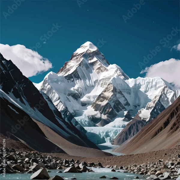 Obraz glacier in the mountains