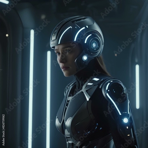 Obraz technology role in the world in the future., cinematic , artificial intelligence, 