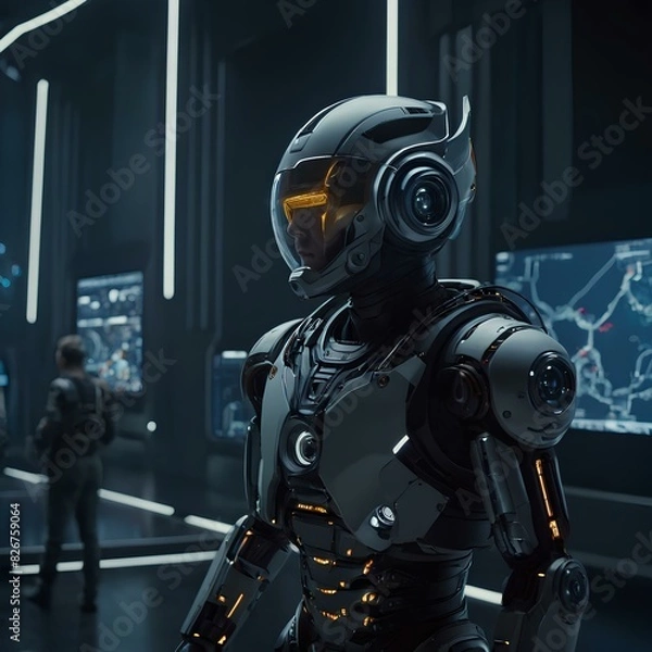 Obraz technology role in the world in the future., cinematic , artificial intelligence, 