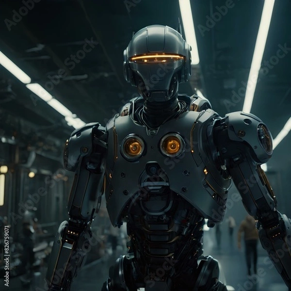 Obraz technology role in the world in the future., cinematic , artificial intelligence, 