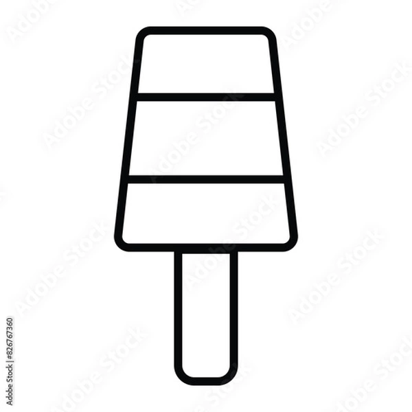 Obraz ice cream icon vector template design flat and simple