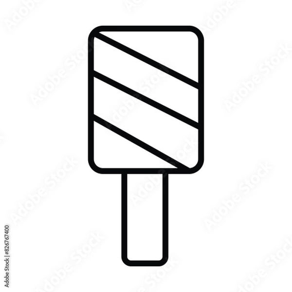 Obraz ice cream icon vector template design flat and simple
