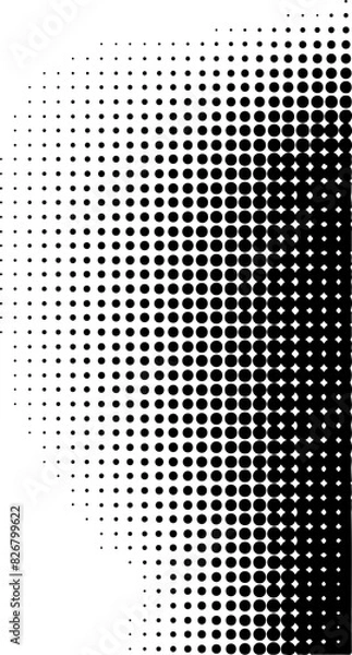 Fototapeta Halftone dots comic pattern