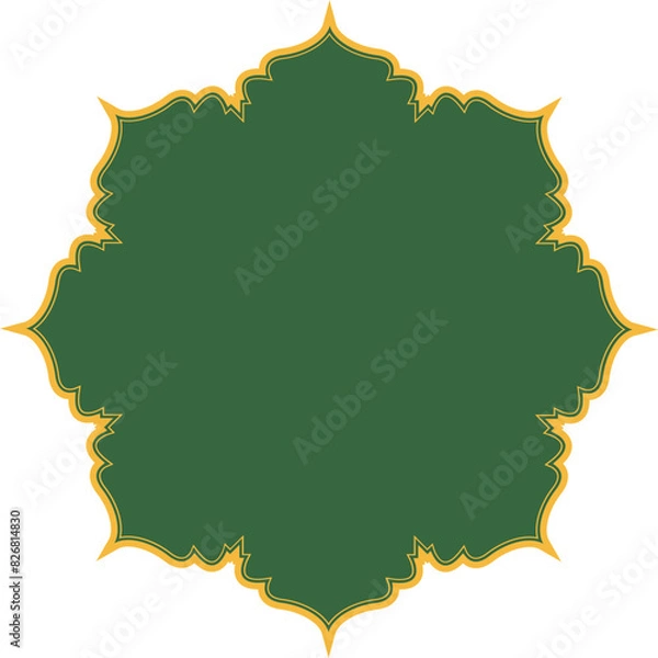 Fototapeta Islamic round ornament shape