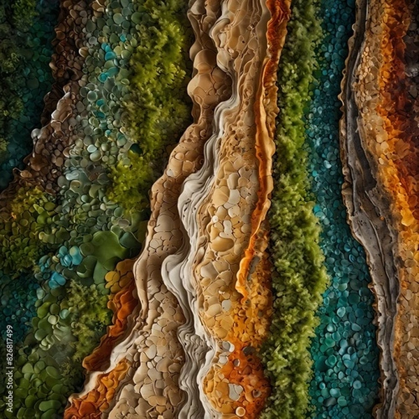 Obraz The natural colours and textures of the earth entwined in harmonious acceptance 