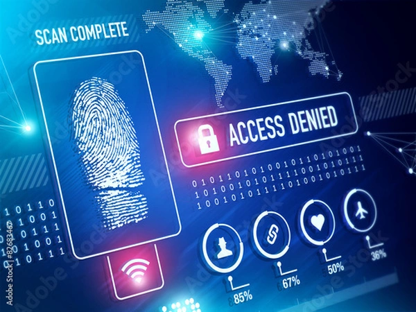 Obraz Security Technology Biometrics Scan