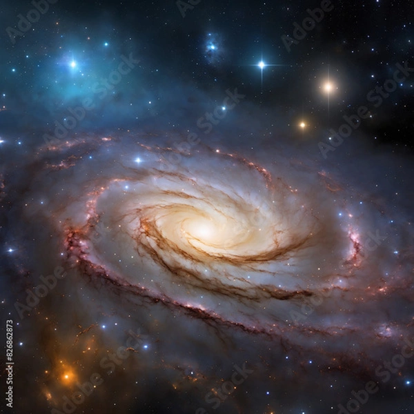 Obraz space galaxy in space