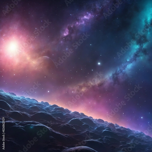 Obraz stars and clouds