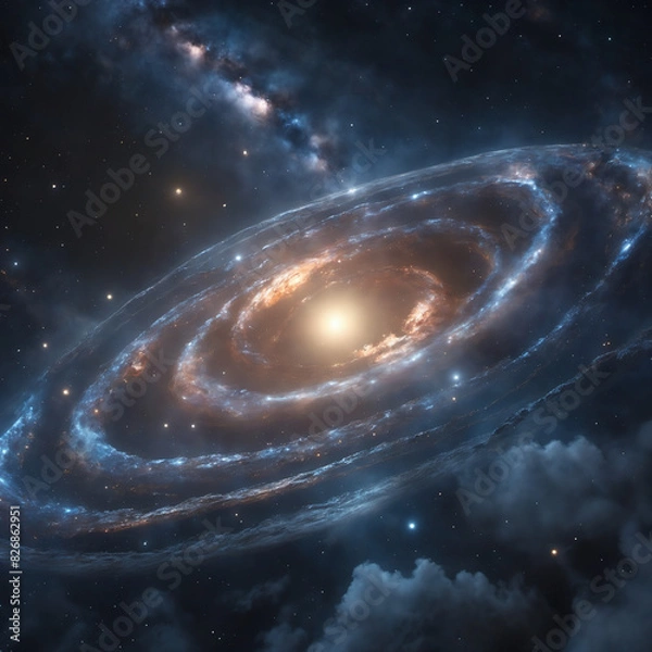 Obraz space background with stars and planets