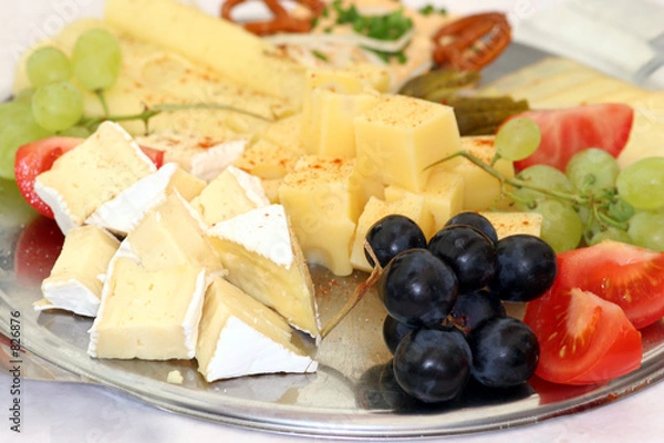 Obraz talerz serów