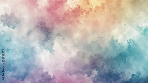 Obraz Soft pastel abstract background with watercolor textures and gentle blending