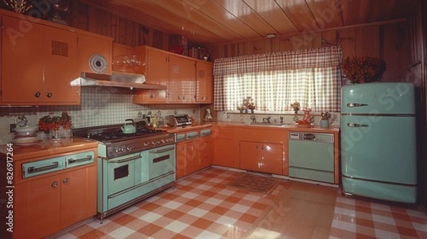 Fototapeta retro kitchen interior