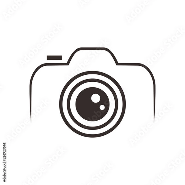 Fototapeta logo design vector abstract modern template simple symbol logo camera icon