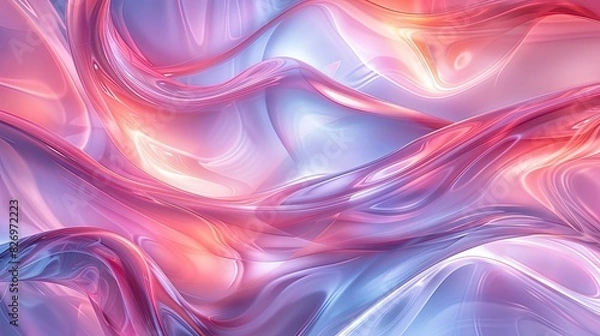 Fototapeta A liquid screensaver with an abstract design that induces a sense of calm and serenity through its captivating movement