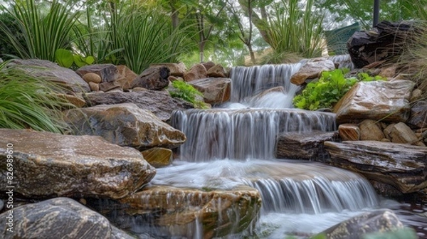 Fototapeta Flowing Water Feature