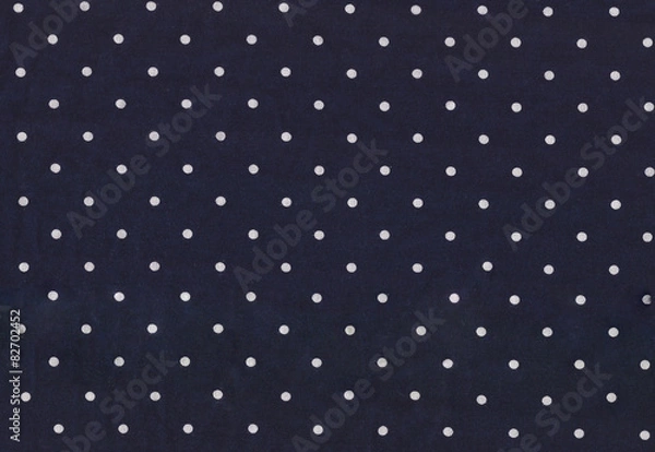 Obraz Dark blue cloth with white dots