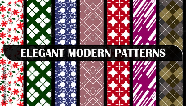 Fototapeta Elegant Modern Patterns for fabric, textiles, prints, wallpapers and backgrounds