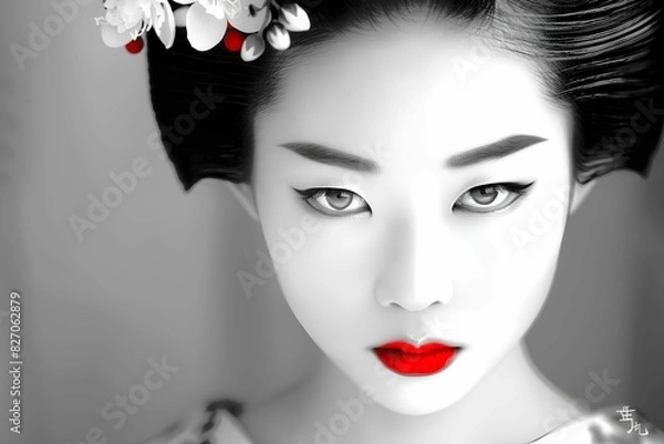 Obraz 日本の舞子.舞妓.花魁.芸者.芸子.日本