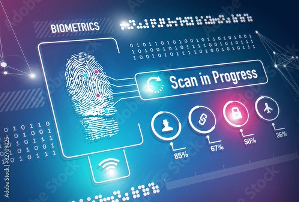 Obraz Biometrics Fingerprint Scan