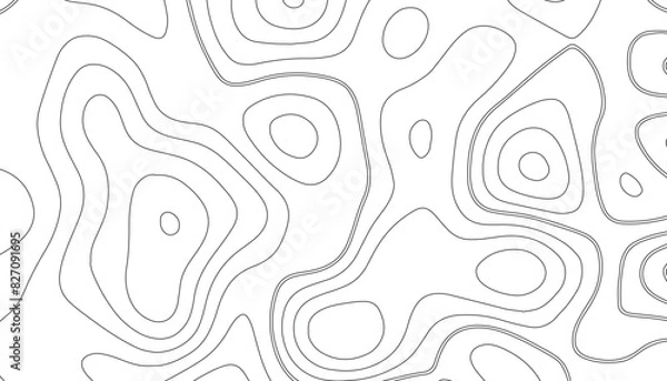 Fototapeta Topographic background. Topographic map patterns. Topography line map. Abstract lines background.