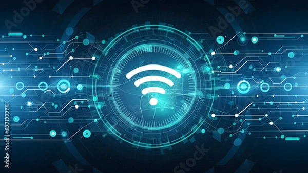 Obraz future technology, augmented reality and cyberspace concept. Education new technology. EdTech. Little girl uses a futuristic processor for augmented reality. Science technology concept. 