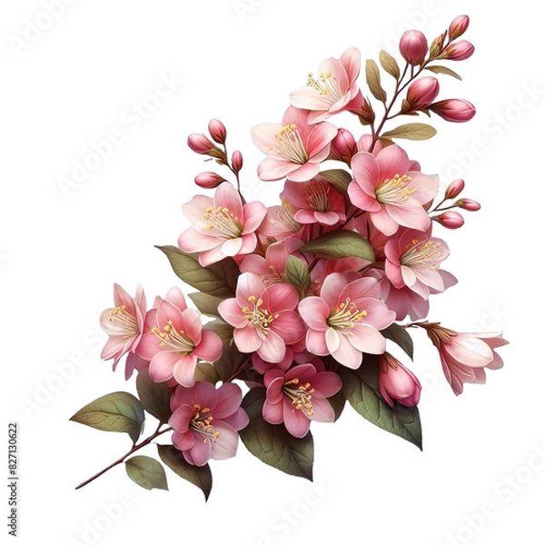 Obraz Abelia isolated on transparent background