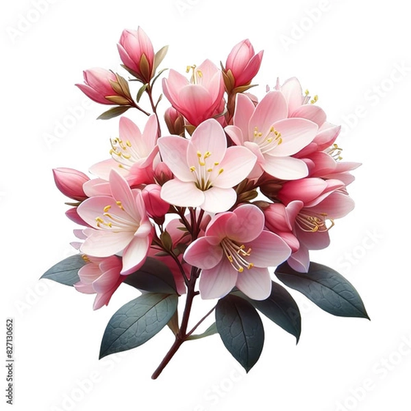 Obraz Abelia isolated on transparent background