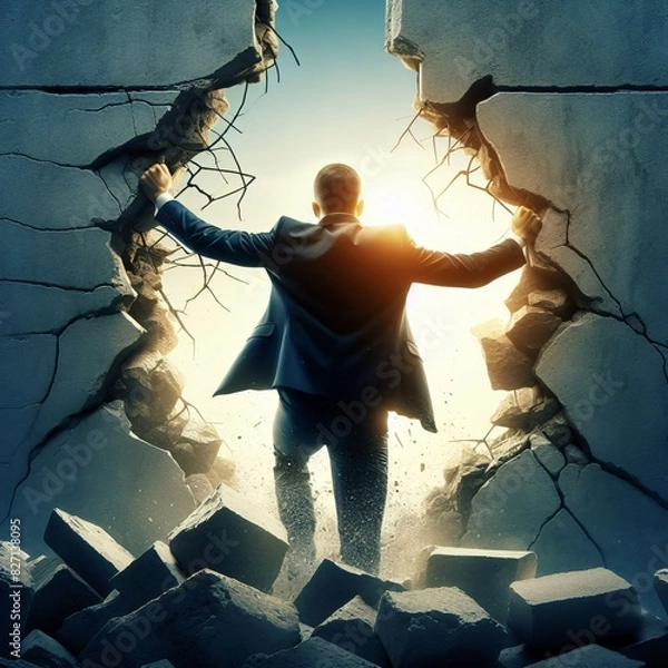 Fototapeta Breaking Through Barriers