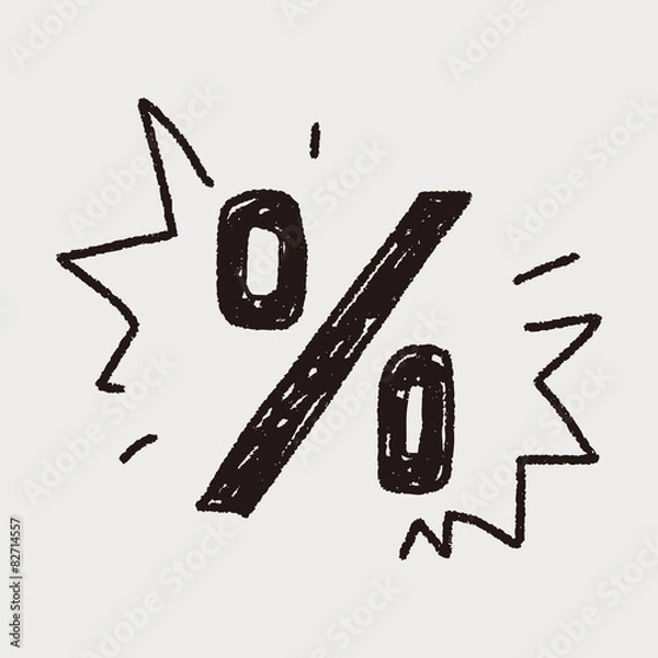 Obraz percentage doodle