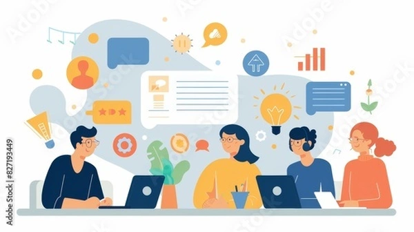 Fototapeta Strategies for Boosting Engagement and Motivation in Remote Teams