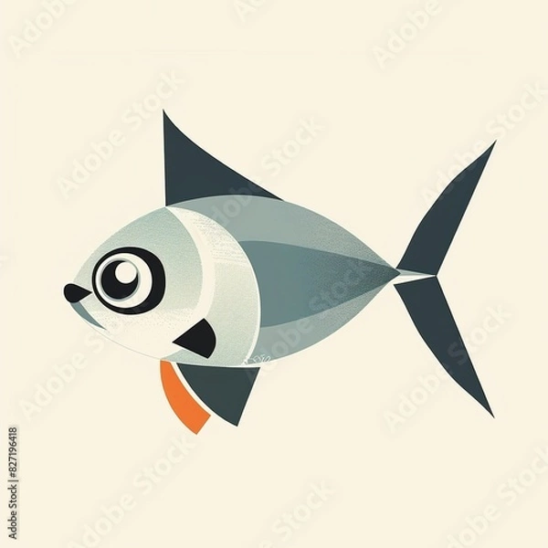 Fototapeta Fish Minimalist