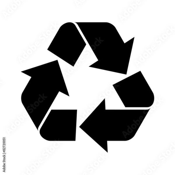 Obraz Vector recycle symbol