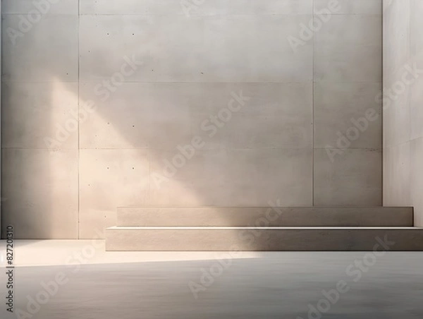 Obraz Elegant Concrete Architecture Design Backdrop for Minimalist Interior Spaces
