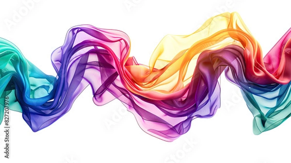 Fototapeta Colorful Abstract Smoke Waves and Patterns
