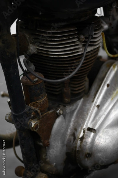 Fototapeta Motorcycle engine