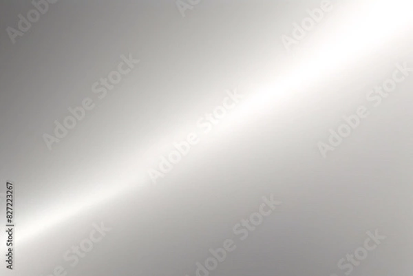 Fototapeta 光沢のある銀色の無地の背景。滑らかなメタリックな水色のテクスチャー。フレアと色合いの抽象的なイラスト。