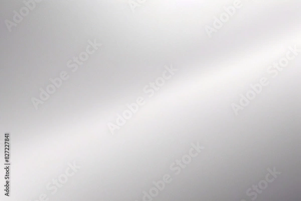 Fototapeta 光沢のある銀色の無地の背景。滑らかなメタリックな水色のテクスチャー。フレアと色合いの抽象的なイラスト。