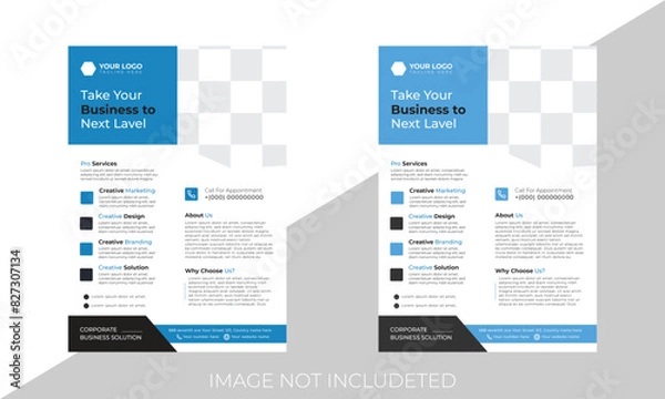 Obraz  Business flyer won design