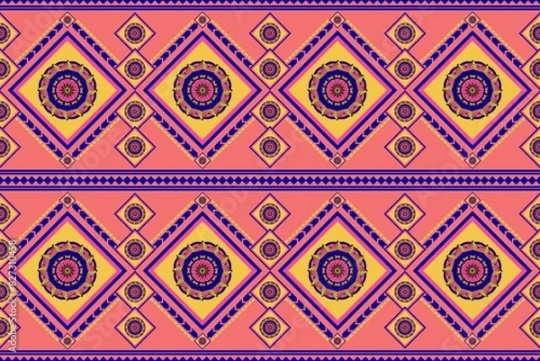 Fototapeta seamless pattern with elements