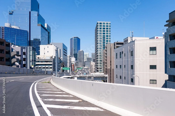Fototapeta 首都高速道路 浜崎橋JCT（東京都港区）