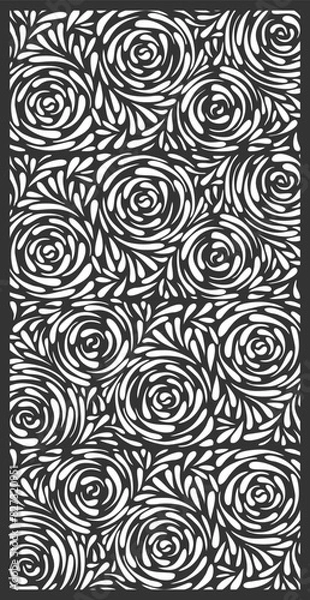 Fototapeta Seamles Leaf Flower Pattern Vector Designe Repeate