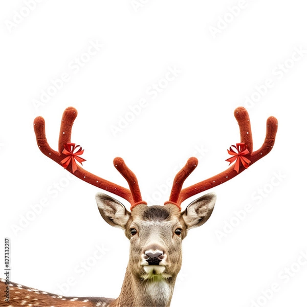 Obraz deer with ribbon