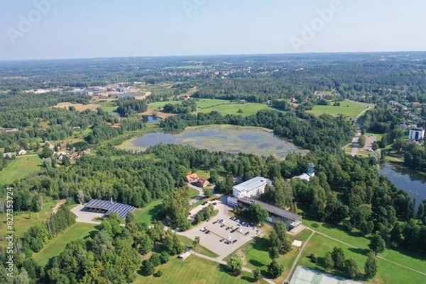 Obraz Landscape with a lake