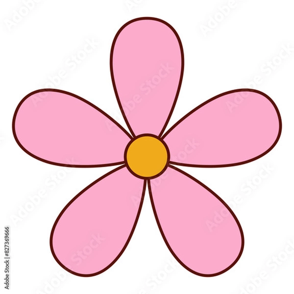 Fototapeta flower y2k elements