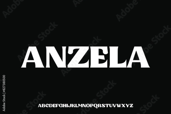 Fototapeta Display alphabet vector font design suitable for headline, poster, logo design and many more
