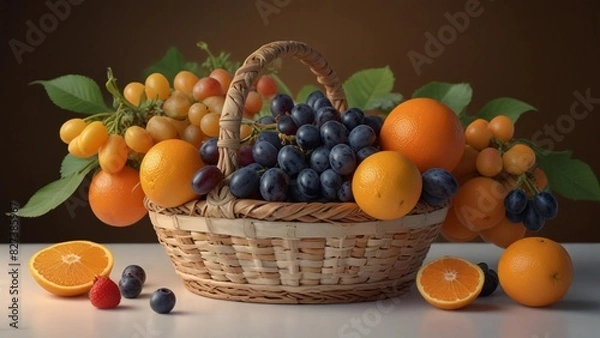 Fototapeta fruits in a basket