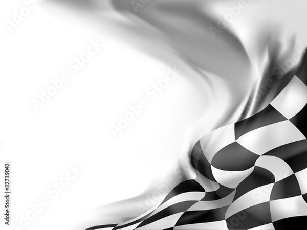 Fototapeta race flag  background vector illustration