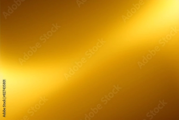 Fototapeta Vecteur doré réaliste élégant. Fond de texture de feuille d'or, modèle de dégradé brillant et métallique pour l'or, ruban de cadre, papier peint d'illustration lisse de luxe abstrait