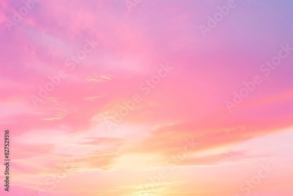 Obraz A beautiful sunset in shades of pink, orange, and yellow